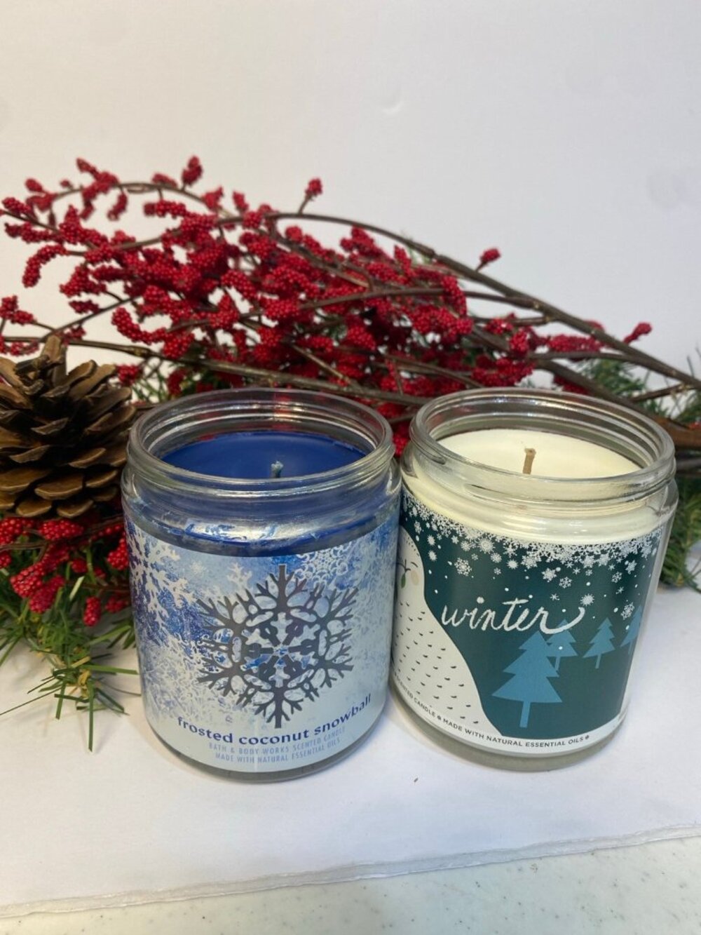 Bath & Body Works Winter Wonderland Candle Bundle Single Wick Set